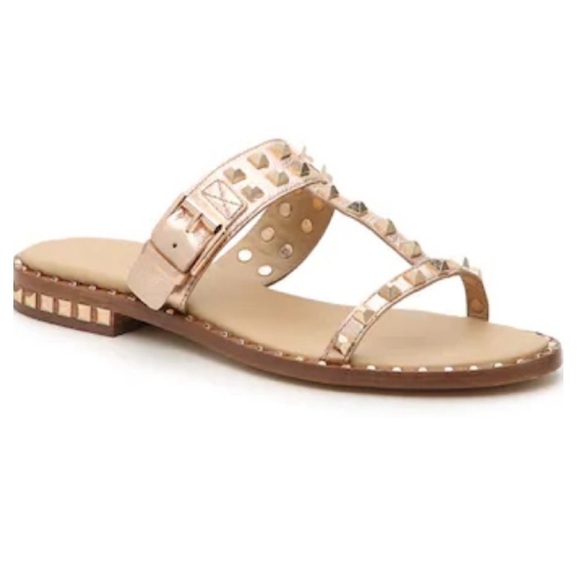 ASH “Prince” Studded Rose Gold Metallic Sandals Size 38 (8) Excellent Condition! - Picture 11 of 12